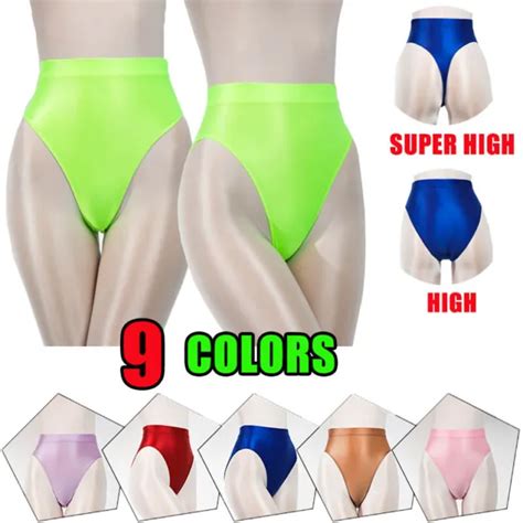 Damen Herren Tanga Seidig Gl Nzend Satin Lack Optik Unterhosen