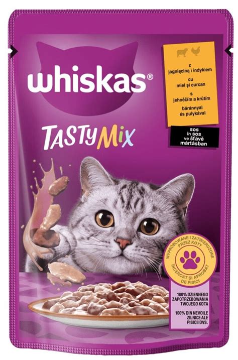 Whiskas Tasty Mix Indyk Z Jagni Cin G Karma Dla Kota Niskie Ceny