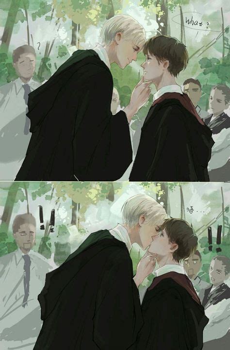 Комиксы по драрри Арты 20 Harry potter anime Drarry fanart Harry