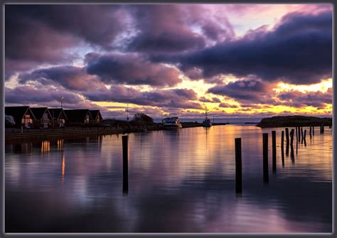 Wallpaper Sunlight Boat Sunset Sea Cityscape Water Reflection