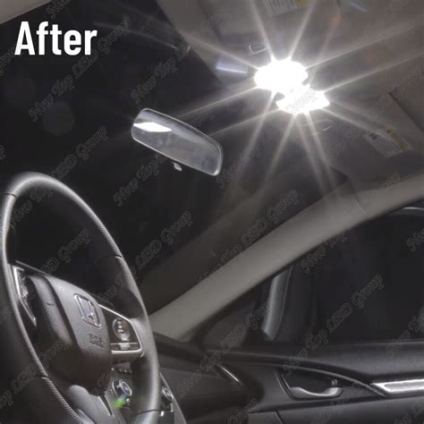 Kit De Equipamiento De Luces LED Interiores Blancas Para Honda Civic