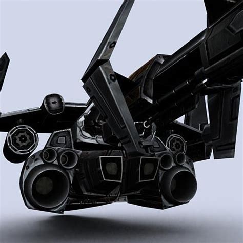 3DRT - Sci-Fi Gunship 6 3D Model Game ready - CGTrader.com