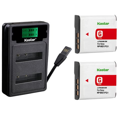 Kastar Battery Charger For Sony NP BG1 Type G CyberShot DSC HX30 W200