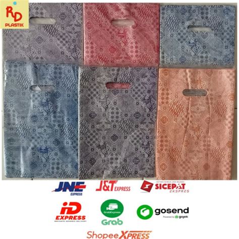 Jual Kantong Plastik Oval Motif Batik Plastik Plong Batik Ukuran