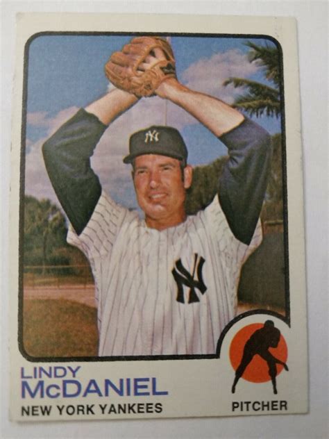 1973 Topps 46 Lindy McDaniel New York Yankees EBay