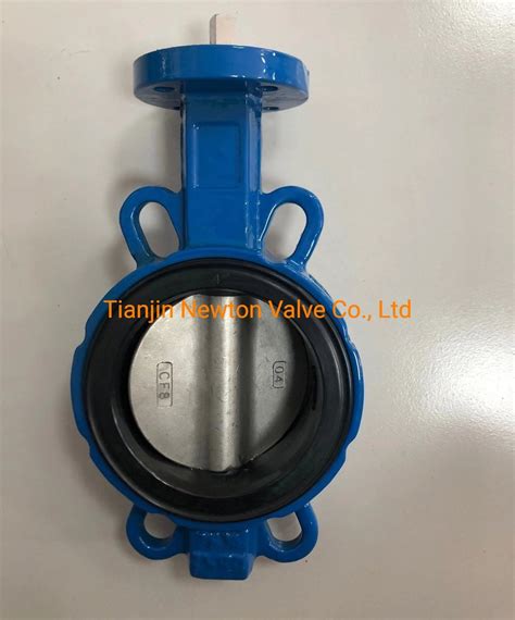 Wafer Type Butterfly Valve Cast Ductile Iron Body Ss Disc