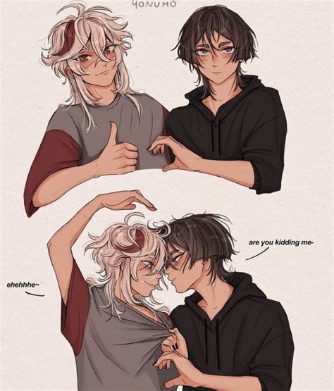 Pin By Zinji On Heikazuscara Anime Boy Hair Cute Gay Fan Art