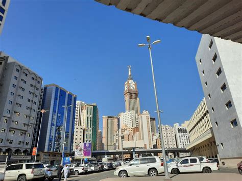 Mekka Saudi Arabien Feb Ein Sch N Tags Ber Aussicht Von Das