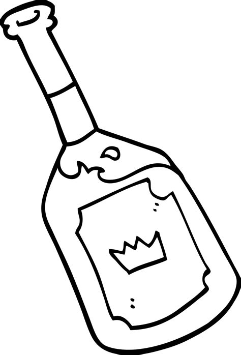 line drawing cartoon alcoholic drink 12206971 Vector Art at Vecteezy