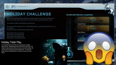 New Triple Play Contract Community Challenge Black Ops Free Triple