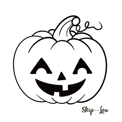 Easy Jack O Lantern Drawing Tutorial Skip To My Lou Pumpkin Drawing