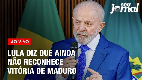 Lula Diz Que Ainda N O Reconhece Vit Ria De Maduro Taxa De Desemprego