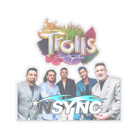 NSYNC Trolls Band Together Kiss-cut Stickers - Etsy