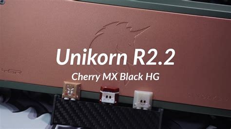 Unikorn R2 2 With Cherry MX Hyperglide Typing Sound Test YouTube