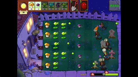 Plants Vs Zombies Adventure Night Level Youtube