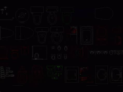 Bathroom Furniture 2D DWG Block for AutoCAD • Designs CAD