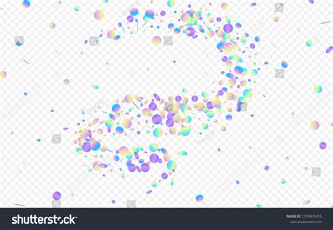 Rainbow Confetti Happy Transparent Background Colored Stock Vector ...