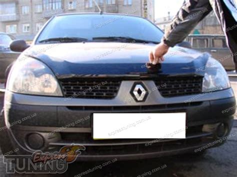 Мухобойка капота Рено Симбол 1 (дефлектор на капот Renault Symbol 1 ...