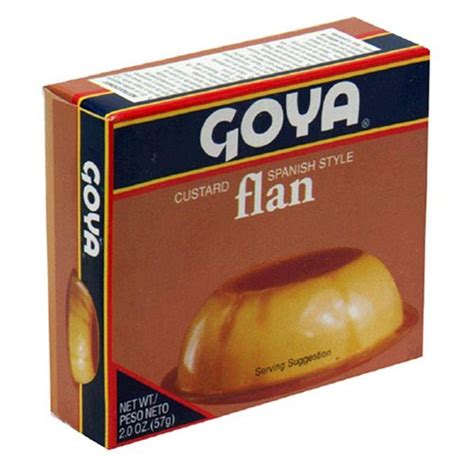 Goya Flan Custard 2 Ounce Boxes Pack Of 36 Pudding