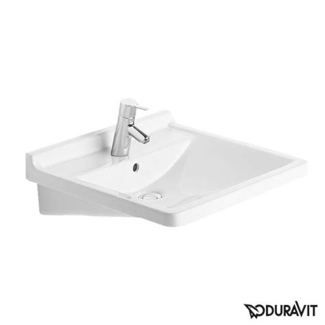 Duravit Starck 3 Lavabo Vital PMR Blanc WonderGliss 1 Trou De Robinet