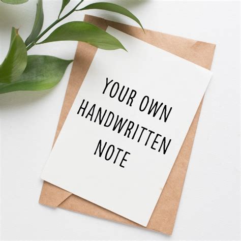 Handwritten Message Addon Etsy