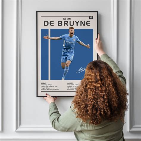 Kevin De Bruyne Poster De Bruyne Print Sports Poster Football Player