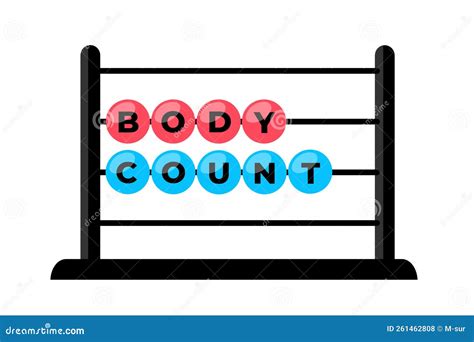 Body Count Abacus And Counter Is Counting Number And Amount Of Sexual Partners Stock Vector