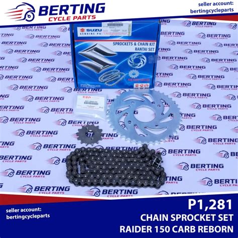 Durable Suzuki Sgp Raider Reborn Chain Sprocket Set Genuine