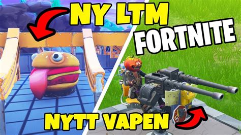 Nytt Vapen Och Ny Ltm I Fortnite Update Video Kaos Med Softis Youtube