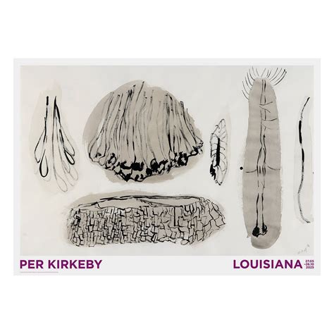 Louisiana Museum of Modern Art Per Kirkeby - Untitled 2004, A1 poster