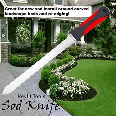 Keyfit Tools 4 Pack Sod Knife Stainless Steel Blade Sod Cutter Trim