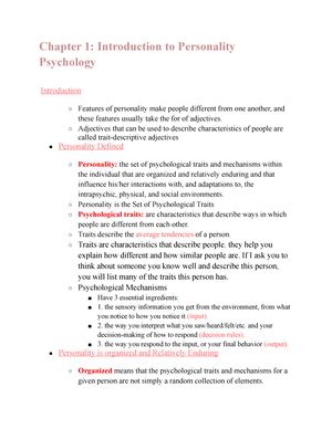 Chapter Lecture And Book Notes Chapter Sex Gender And