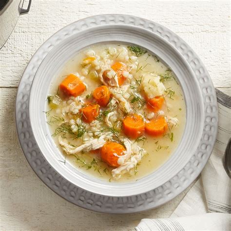 Instant Pot Chicken Soup With Root Vegetables And Barley Recipe Eatingwell