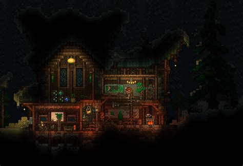 Cozy Snowy Cabin Build Rterraria