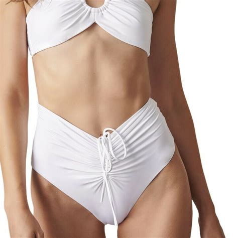 Blu4u Bikini Slip Ψηλόμεσο Λευκό 22365094 01 Skroutz gr