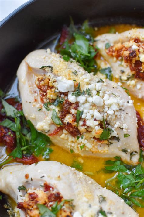 Sun Dried Tomato Goat Cheese Stuffed Chicken Breasts A Cedar Spoon