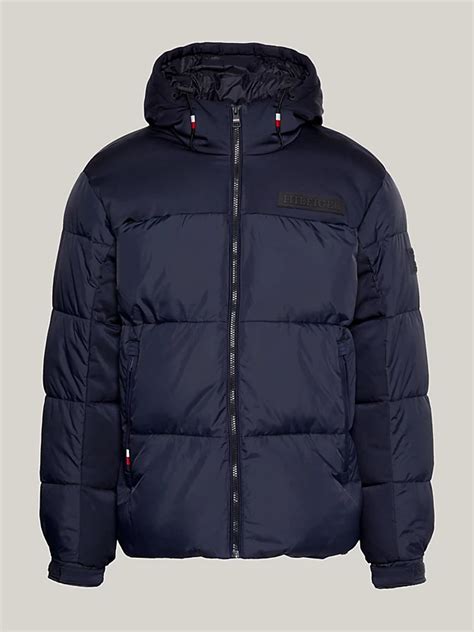 Th Warm Hooded New York Puffer Jacket Blue Tommy Hilfiger