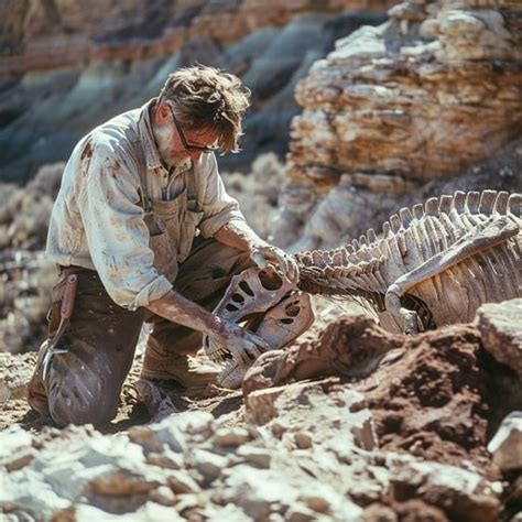 paleontologist  work image paleontologist desert fossil