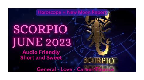 Scorpio ♏️ June 2023 Love Career Money And Full Moon Forcast