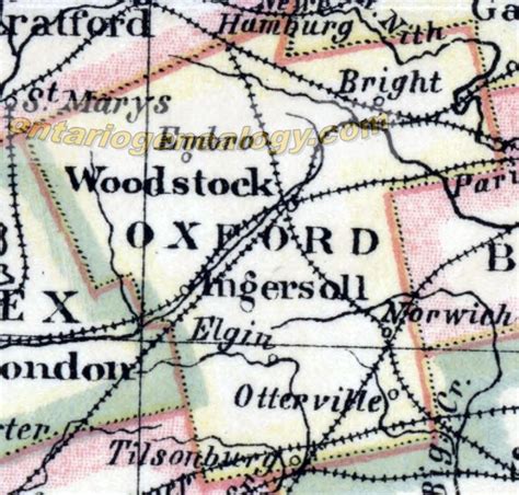 Oxford County Historical Pioneer Ancestor Settlement Maps