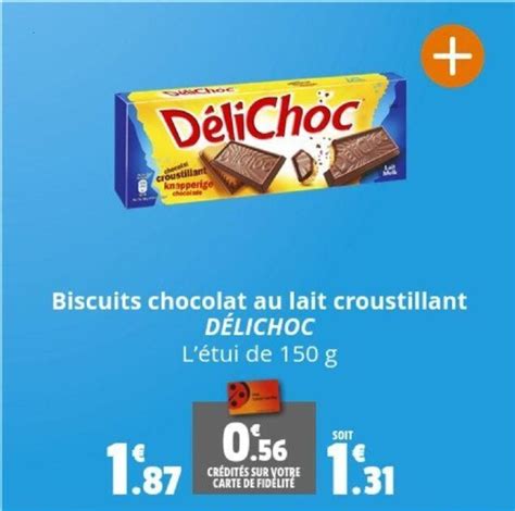 Promo Biscuits Chocolat Au Lait Croustillant D Lichoc Chez Coccinelle