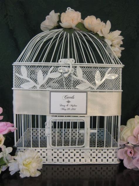 Vintage Style Bird Cage Wedding Card Holder Wedding Card Box Holder