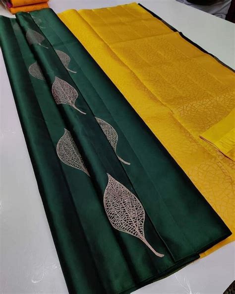 Green Color Designer Bold And Beautiful Saree Indian Etsy