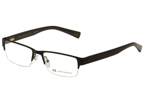 Armani Exchange Men S Eyeglasses AX1015 AX 1015 Half Rim Optical Frame