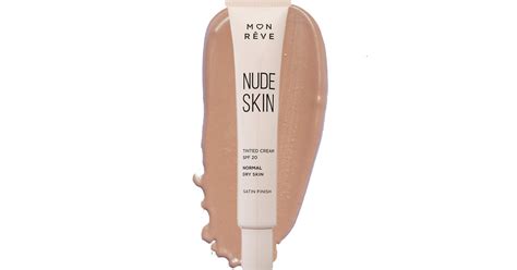 Mon Reve Nude Skin Normal To Dry Skin Satin Finish Spf Tinted Cream Ml No Dark