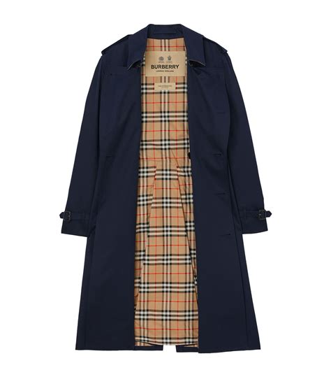 Mens Burberry Blue The Kensington Heritage Trench Coat Harrods Uk