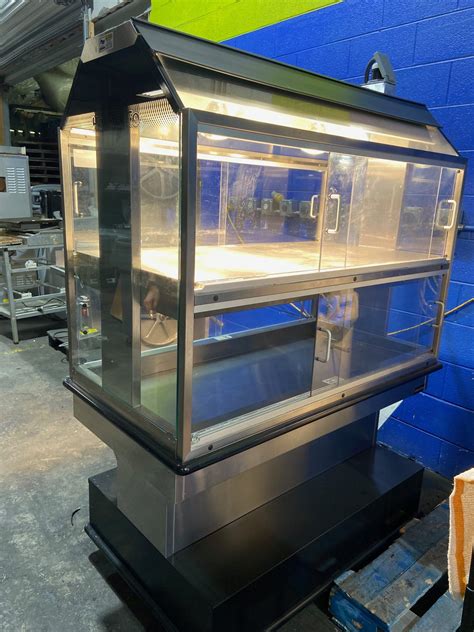 ROYSTON HIMHH MOBILE HOT DELI MERCHANDISER HEATED DISPLAY DELI CHICKEN WARMER Vision Equipment