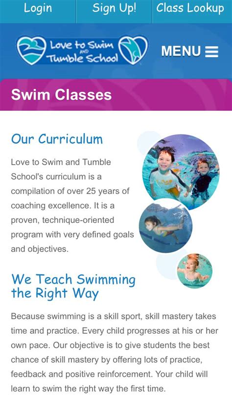 Love To Swim & Tumble - swim lessons for Mase and Garrett | School curriculum, Swimming classes ...