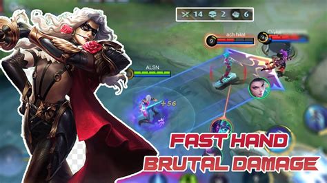 FAST HAND AGGRESSIVE BRUTAL DAMAGE LANCELOT GAMEPLAY MLBB