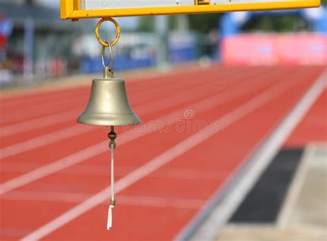 Bell To Indicate To The Athletes The Last Lap Of The Race Stock Photo